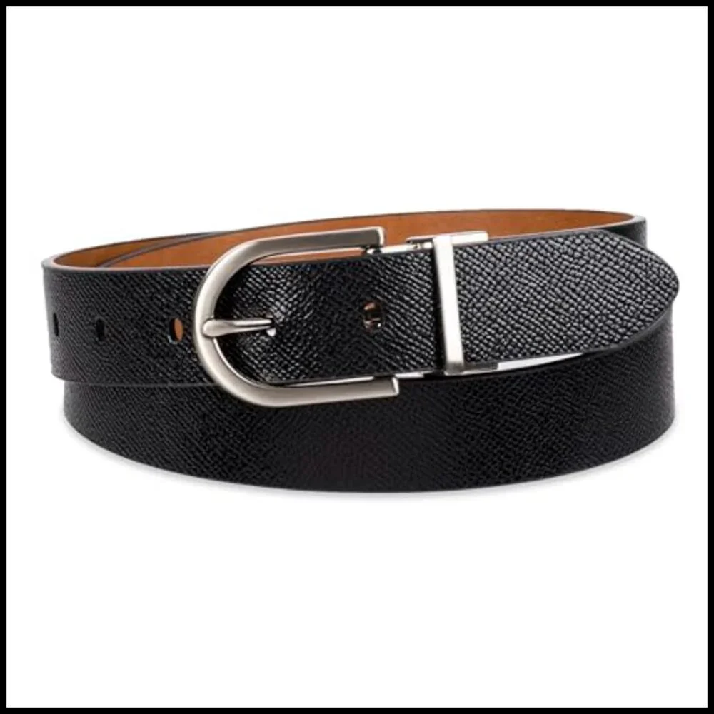 Reversible Belt for Jeans, Trousers, Dresses, Adjustable Fit